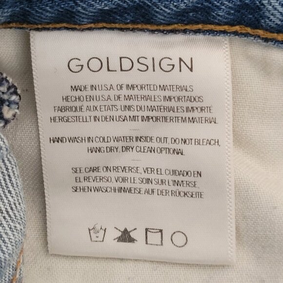 Goldsign High Waist Tapered Jeans Womens Size 23 Blue Cotton Denim - Picture 4 of 10